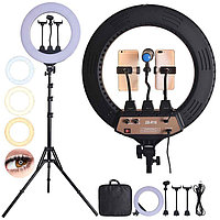 Кольцевая LED лампа 46см Profi Ring Light ZB-R18" + штатив (2,2 м.)