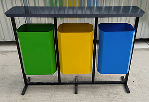 Урна для раздельного мусора ТМБ-3х35, фото 2