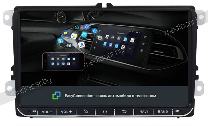 Штатная магнитола VOLKSWAGEN CADDY 3 и др. MediaCar N-9 inch. VW Фольксваген Android - фото 9 - id-p104074998