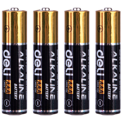 Батарейки алкалиновые DELI ААА 1,5V 4 штуки (с НДС) - фото 2 - id-p144930190