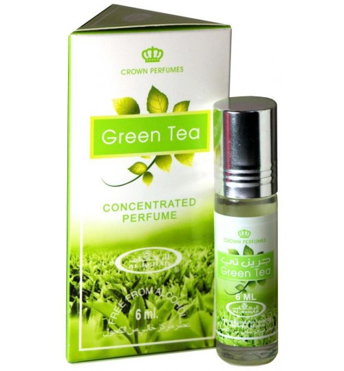 Женские масляные духи AL REHAB GREEN TEA с роллером 6 мл