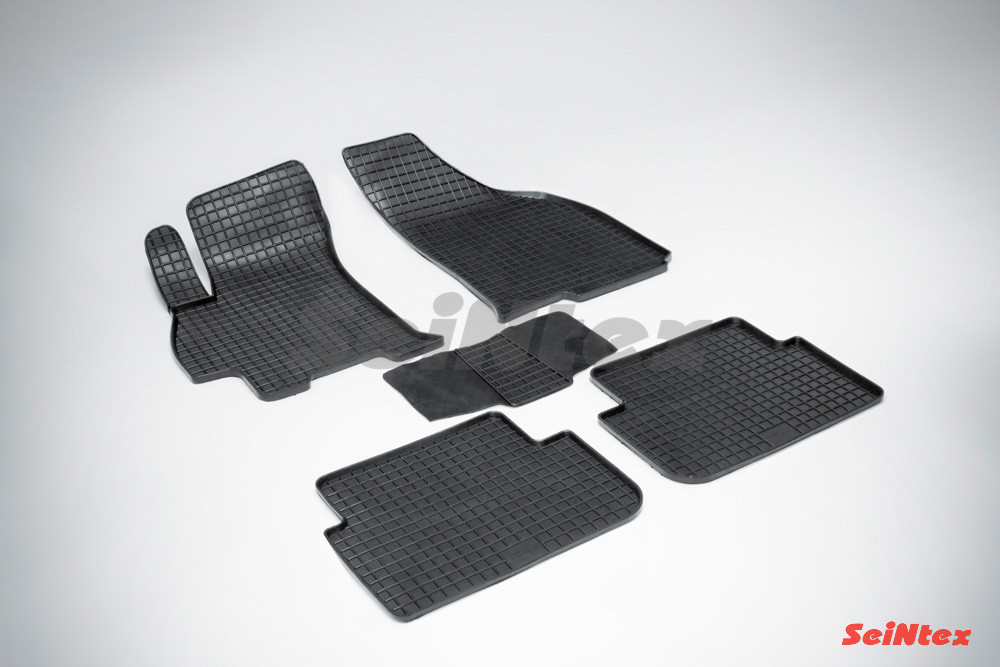 CHEVROLET LANOS 2005-2009 Коврики в салон Seintex Сетка (цвет Черный) арт. 00204
