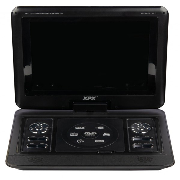 Портативный DVD-плеер XPX EA-1269D 12" (с цифровым ТВ-тюнером DVB-T2)