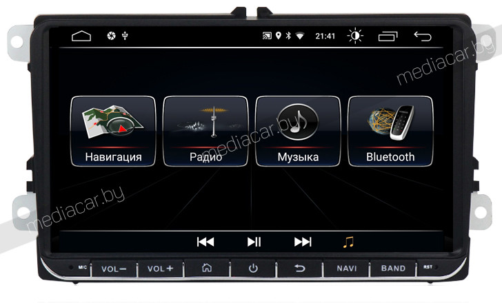 Штатная магнитола VOLKSWAGEN PASSAT B7 и др. MediaCar L-9 inch. 2Gb VW Фольксваген Android - фото 2 - id-p104113022