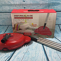 РАСПРОДАЖА Беспроводной механический чудо веник SPIN BROOM, голубой корпус