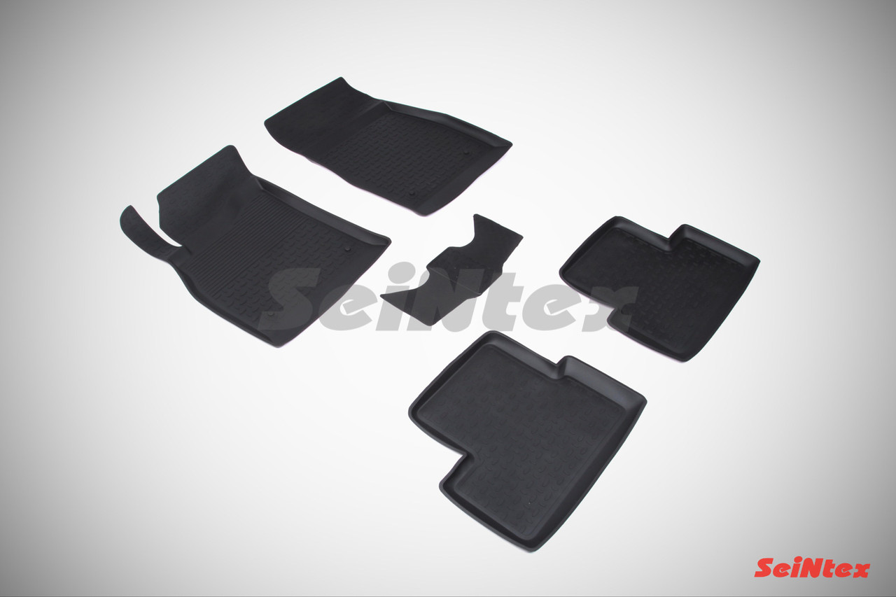 CHEVROLET CRUZE 2009-2015 Коврики в салон Seintex Борт (цвет Черный)