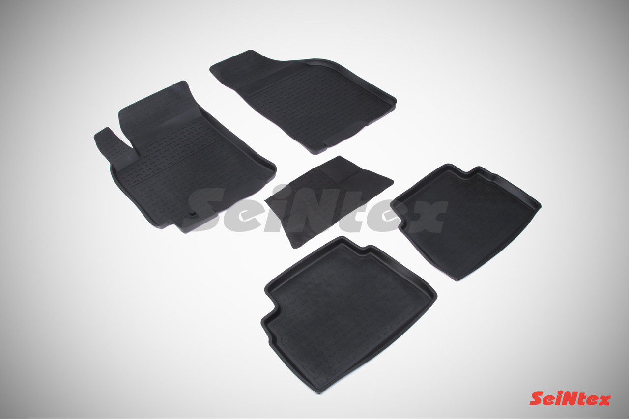 CHEVROLET LACETTI 2004-2013 Коврики в салон Seintex Борт (цвет Черный)