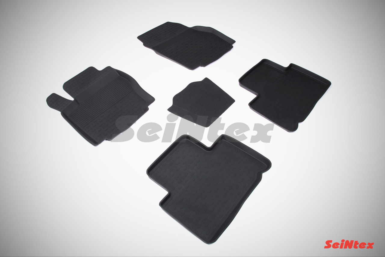 FORD S-MAX 2006-2015 Коврики в салон Seintex Борт (цвет Черный)