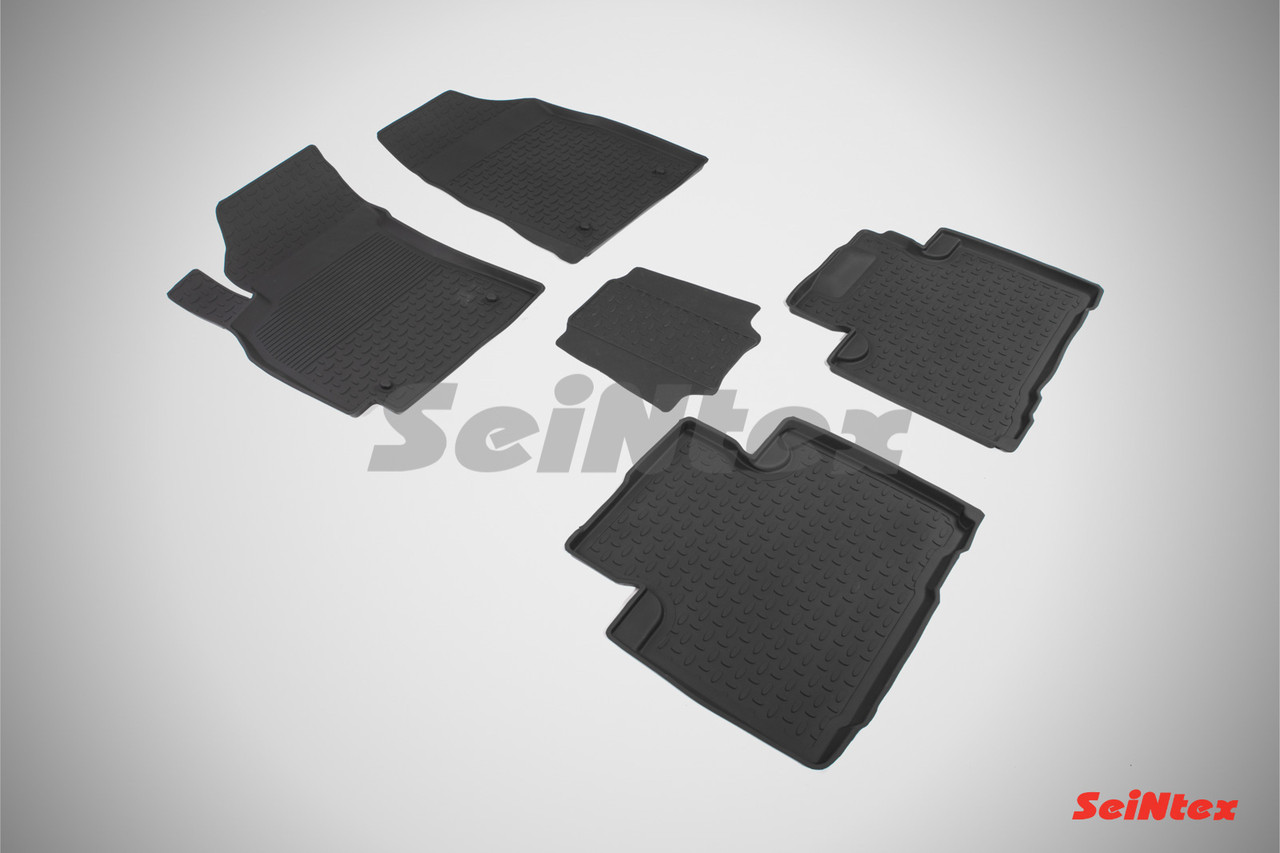 GEELY Emgrand X7 2013-2019 Коврики в салон Seintex Борт (цвет Черный) - фото 1 - id-p140374401