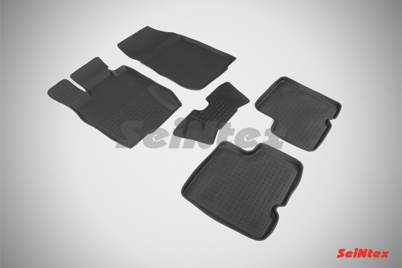 RENAULT DUSTER 2011-2015 Коврики в салон Seintex Борт (цвет Черный)