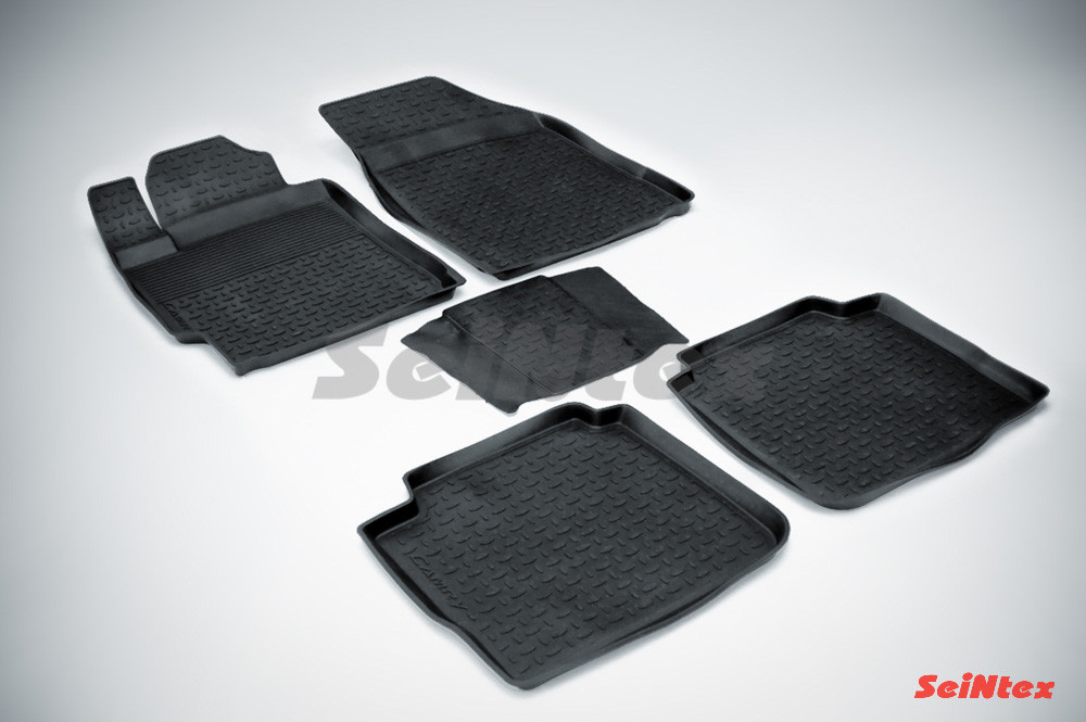 TOYOTA CAMRY VI (XV40) 2006-2012 Коврики в салон Seintex Борт (цвет Черный)
