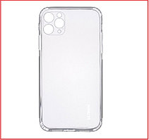 Чехол-накладка для Apple Iphone 12 pro max (силикон) прозрачный с защитой камеры
