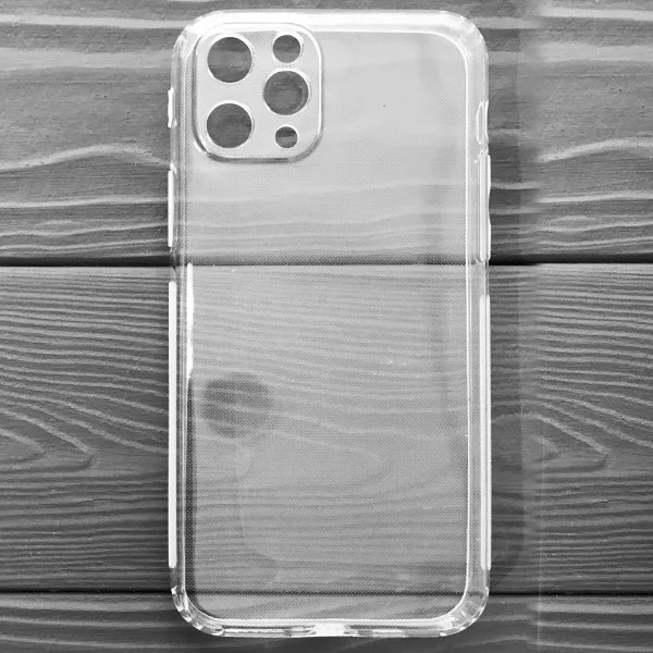 Чехол-накладка для Apple Iphone 12 pro (силикон) прозрачный с защитой камеры - фото 2 - id-p144974949