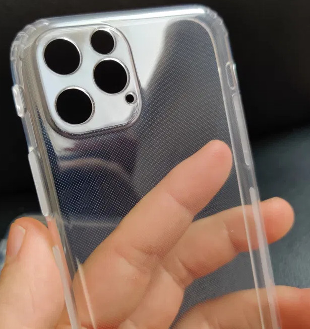 Чехол-накладка для Apple Iphone 12 pro (силикон) прозрачный с защитой камеры - фото 3 - id-p144974949