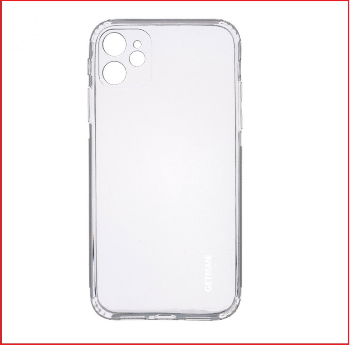 Чехол-накладка для Apple Iphone 12 (силикон) прозрачный с защитой камеры, фото 1