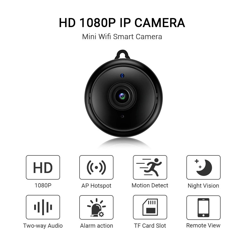 Беспроводная мини IP-камера наблюдения Видеоняня WiFi Smart Net Camera - фото 3 - id-p144977254