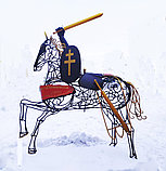 Композиция "Конь с мечом и щитом", фото 2