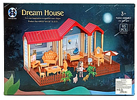 Домик для куклы "Dream House" с мебелью, 95 элементов, арт.556-18