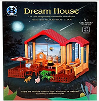 Домик для куклы "Dream House" с мебелью, 67 элементов, арт.556-21