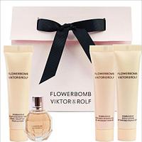 Viktor&Rolf Flowerbomb SET (edp 7 ml + shower gel 15 ml+ body lotion 15 ml+ body cream 15 ml)