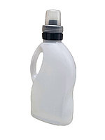 Бутылка для бытовой химии D102 HDL бесцветная с черно-бесцветной крышкой HDL (сборка), 1500 мл, фото 1