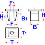 Honda/Acura 755216110000; Nissan/Infiniti 96706P0105; Toyota/Lexus 9018906010; Mazda 999100601 клипса - фото 2 - id-p144992000