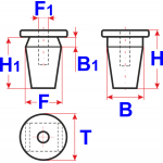 Toyota/Lexus 9018906028, 9018906188, 9018906212; GM 94854203 Пистон монтажный крепления защиты ниш колесной - фото 2 - id-p144992108