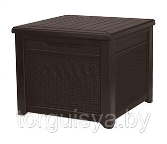 Столик-сундук Cube Rattan 208L, коричневый - фото 1 - id-p144994122