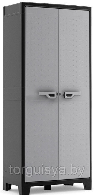 Шкаф пластиковый высокий TITAN Keter, серо-черный - фото 1 - id-p144994145