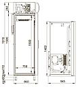 Шкаф холодильный POLAIR DV110-S (-5...+5°C) 1402х710х1960,1000л, фото 2