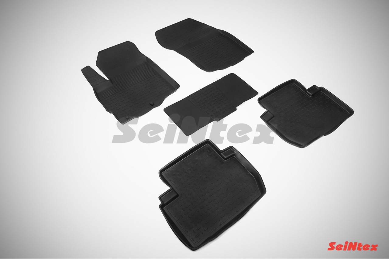 MITSUBISHI OUTLANDER II(XL) 2006-2012 Коврики в салон Seintex Борт (цвет Черный)