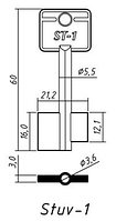 Stuv-1 сейф.5.3х3.6-60х16.2х21.3