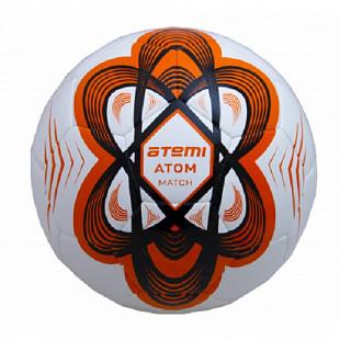 Мяч футбольный Atemi Atom hybrid р. 5 white/orange