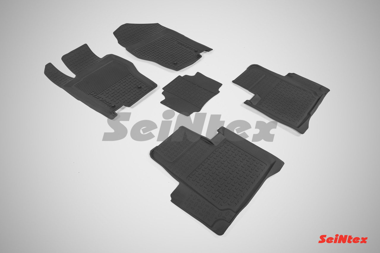 HAVAL H8 (2 rows) 2015-2017 Коврики в салон Seintex Борт (цвет Черный)