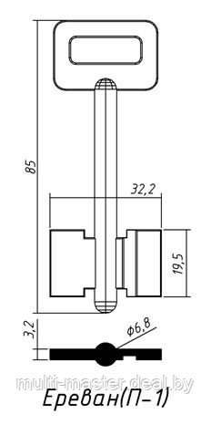 	Ереван-П1 прав.паз 85x19.5x6.8 лат