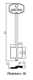 	Меттем-16 дл.сред."вертл"108x20.2x5 лат