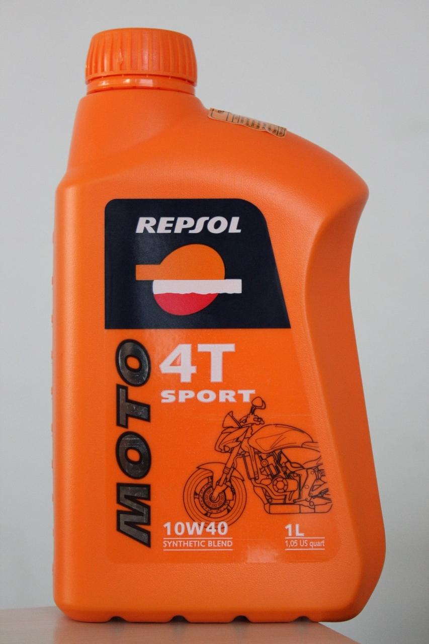 Синтетическое моторное масло Repsol Moto Sport 4T 10W40 1 л