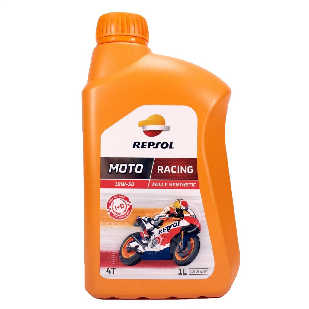 Синтетическое моторное масло Repsol Moto Racing 4T 10W50 1 л RP160P51 - фото 1 - id-p145023929