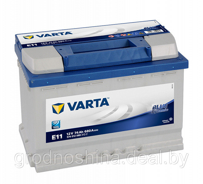 Аккумулятор 74Ah Varta Blue Dynamyc 574013 (74 Ah), 680а, 278х175х190 мм. - фото 1 - id-p145034047