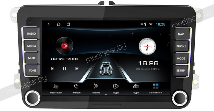 Штатная магнитола VOLKSWAGEN POLO SEDAN и др. MediaCar M-7 inch. RNS510 VW Фольксваген Android - фото 3 - id-p104240882