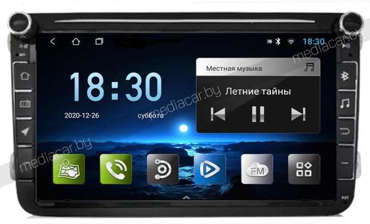 Штатная магнитола VOLKSWAGEN MULTIVAN T6 и др. MediaCar M-8 inch. VW Фольксваген Android - фото 4 - id-p104125697