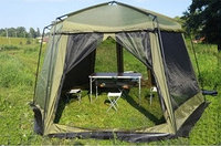 Палатка тент шатер с сеткой и шторками (430х430х235см), арт. LANYU 1629
