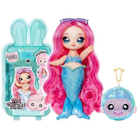 MGA Entertainment Мягкая кукла Na Na Na Surprise Русалочка Марина Джевелс 1 серия сверкающая 573807, фото 2