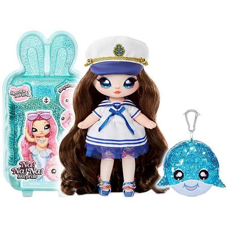 MGA Entertainment Мягкая кукла Na Na Na Surprise Морячка Сейлор Блю 1 серия сверкающая 573753, фото 2