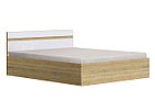 Кровать Ким 1,4 м с ПМ - Белый глянец / Сонома, фото 2