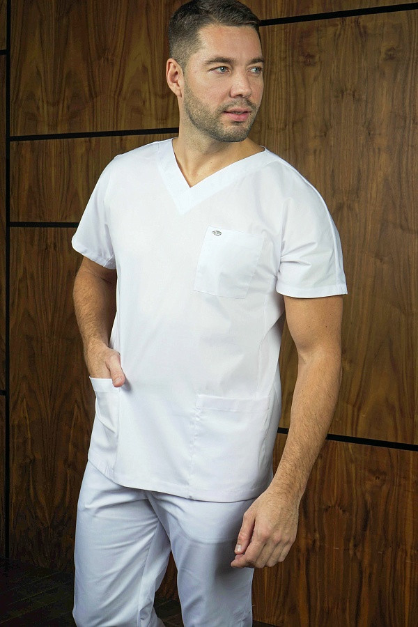 Медицинская БЛУЗА «КРОШ», БЕЛЫЙ Doctor Style - фото 1 - id-p145042580