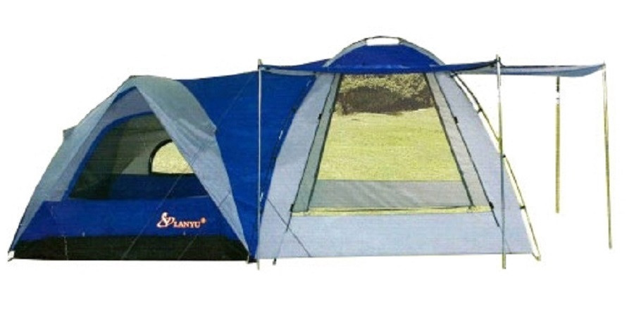 Палатка туристическая 4-х местная кемпинговая Lanyu (кухня-шатер), (480x240x195см), арт. LY-1706 - фото 8 - id-p145032236