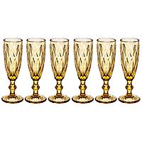 Набор бокалов для шампанского Lefard Muza Color Ромбо 781-148  6 шт
