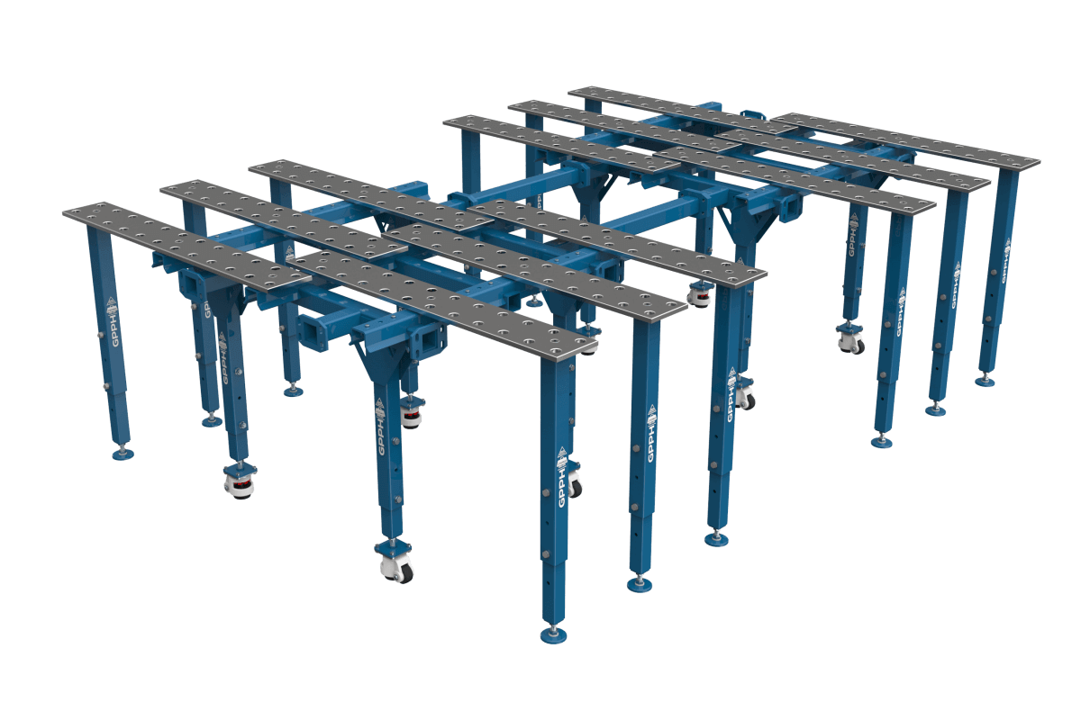 Раздвижной модульный сварочный стол с увеличенной площадью (GPPH, Польша) - фото 1 - id-p145071681