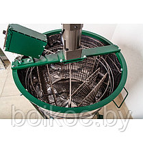 Медогонка 3-рамочная оборотная с электроприводом (клапан нержавейка), фото 3